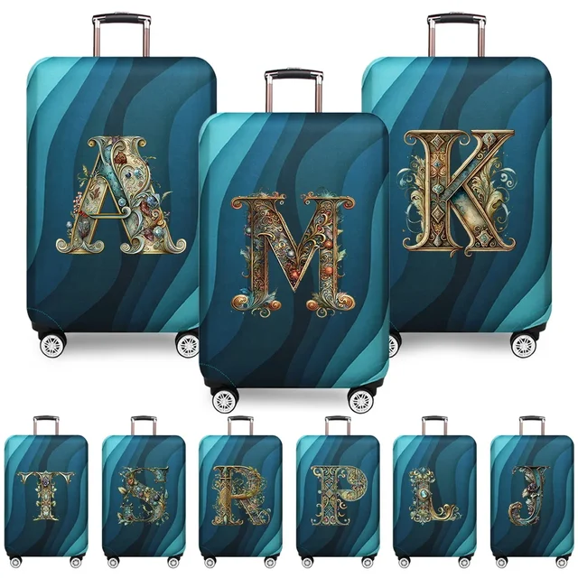 Luggage Covers 18-32inch Protector Travel Luggage Suitcase Protective Cover Stretch Dust Covers Print Graphic Letter Series