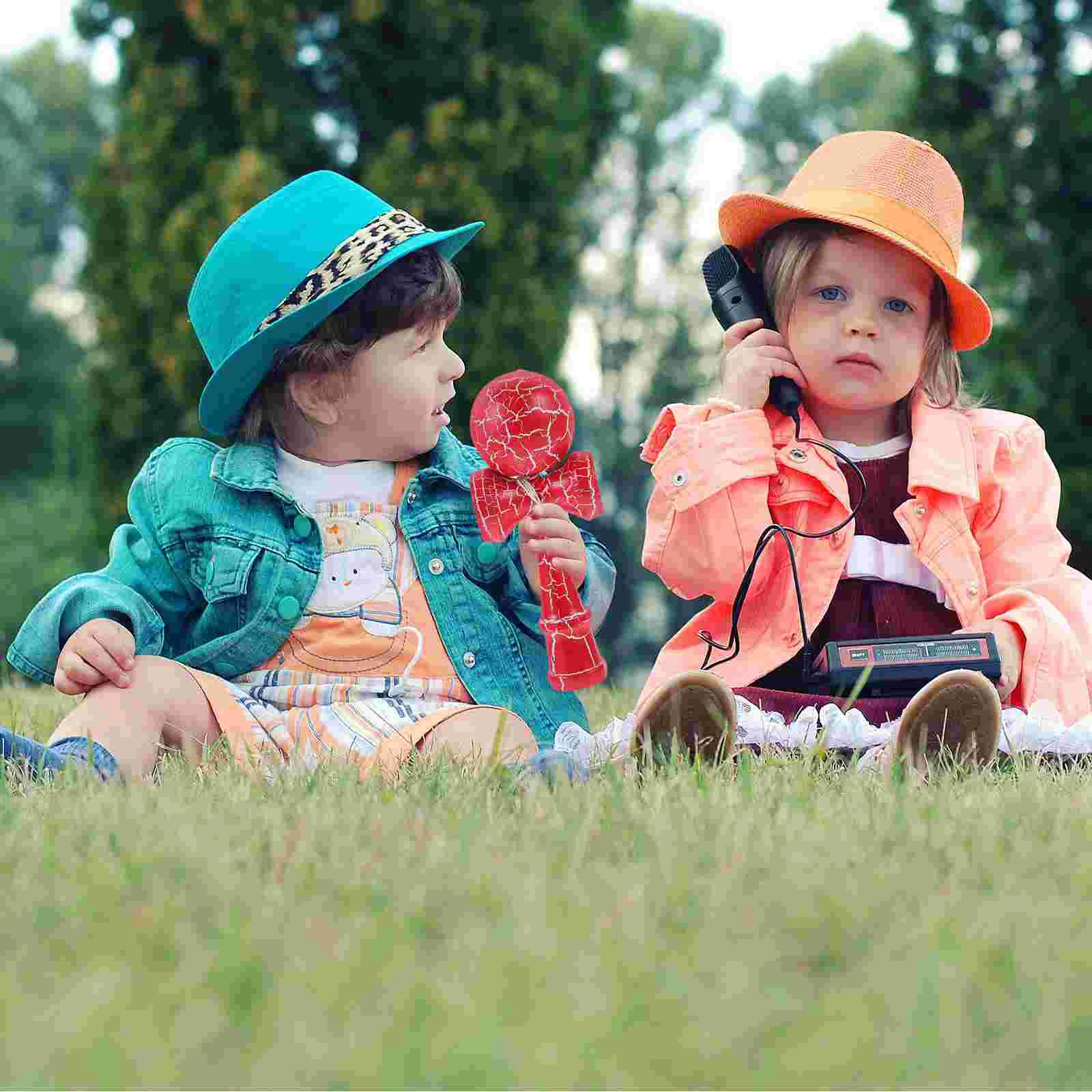 

Eye Coordination Exercise Kendama Colorful Wooden Kendama Plaything for Kid