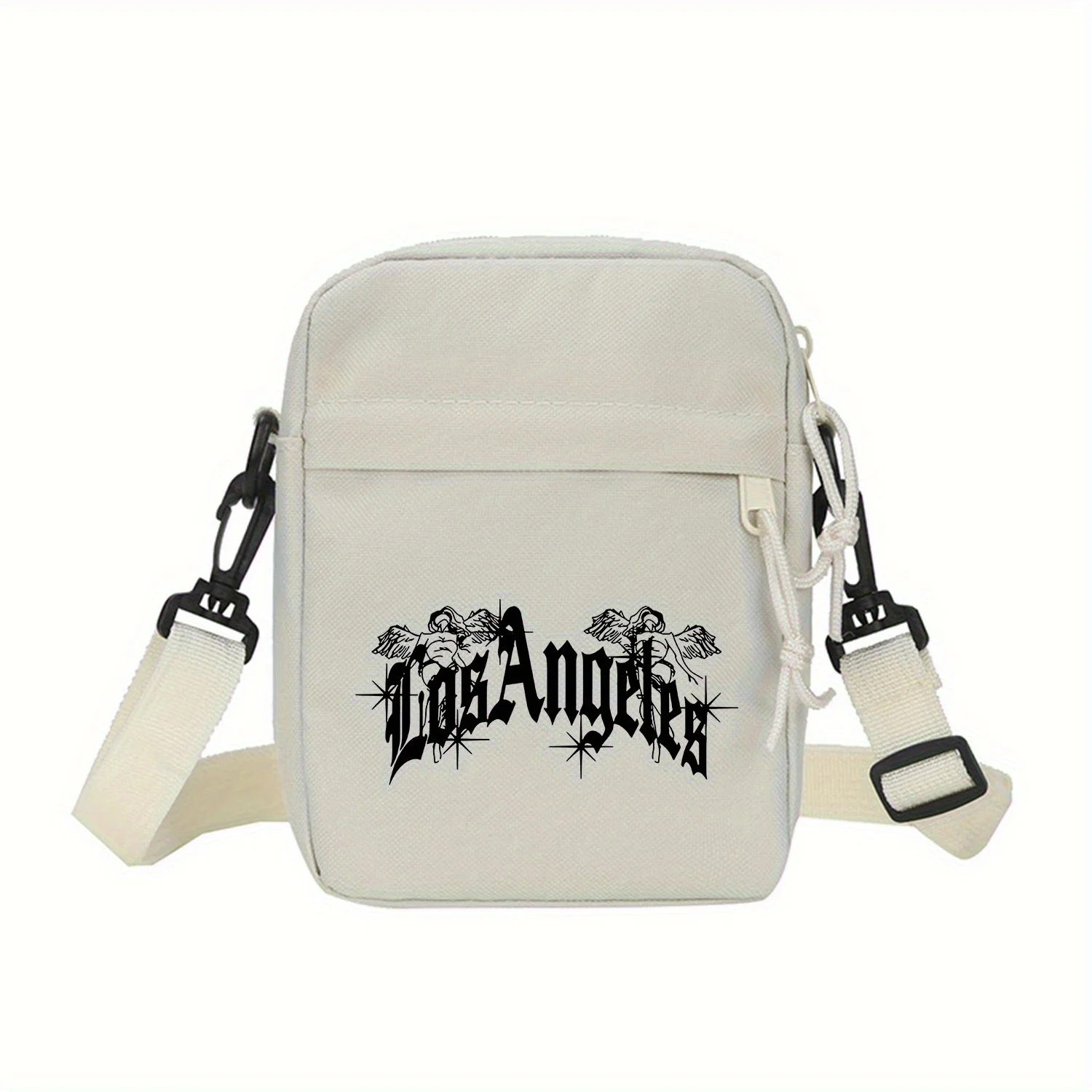 Stylish Los Angeles Crossbody Bag: Lightweight, Foldable, and Adjustable with Zipper Closure