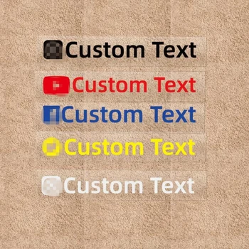 Custom Text Stickers For Instagram Twitter YouTube Facebook  and So On  Decals car Rear Windshield Motorbike Drop Shipping 1