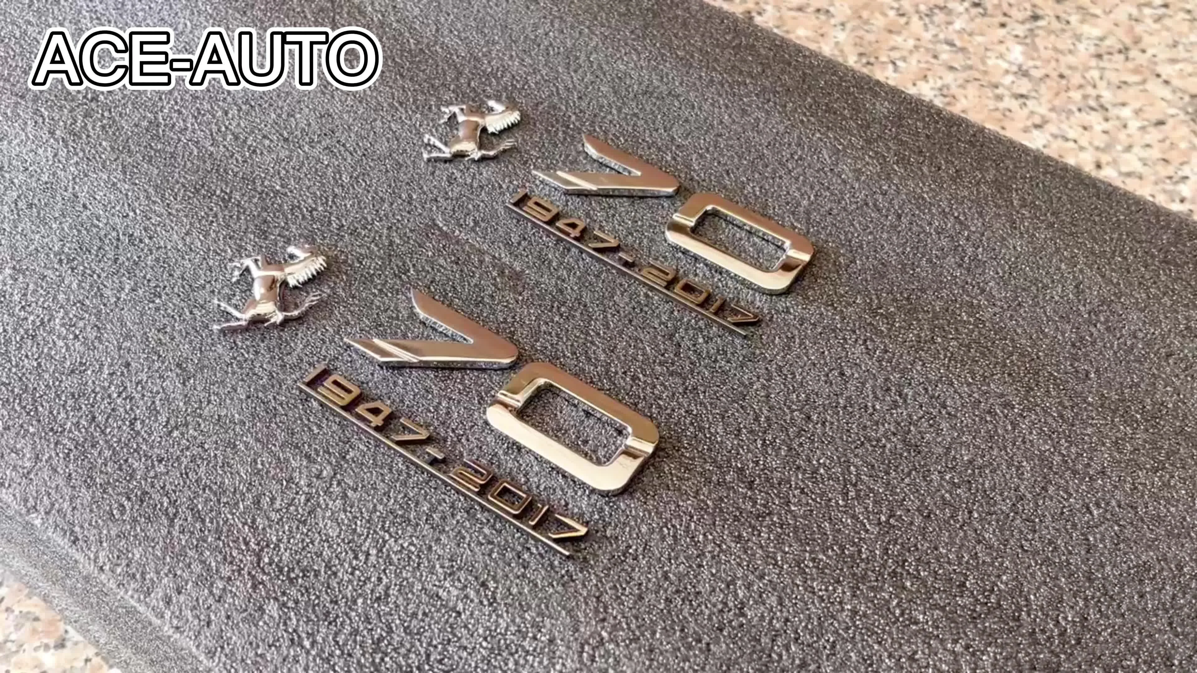 Car Silver Metal Stainless For Ferrari 458 488 F12 812 California