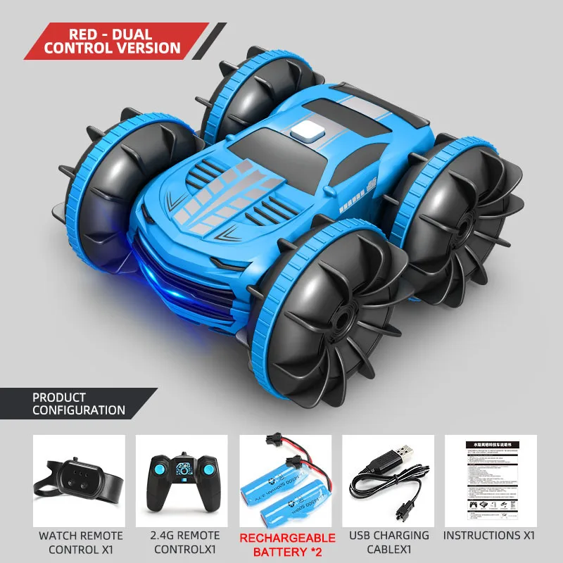 4Wd RC Car Toys Amphibious Vehicle Boat Remote Control Cars RC Gesture Controlled Stunt Drift Car Toy For Kids Adults Children best RC Cars RC Cars