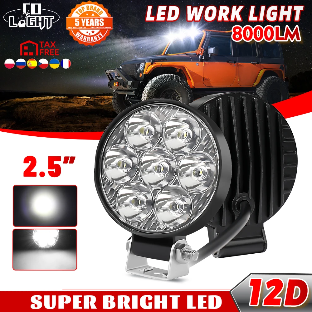 CO LIGHT 12V 24V LED Light Bar Work Light For Car Tractor Boat Truck 4X4  4WD SUV ATV Off Road Car SUV ATV Barra LED Headlights - AliExpress
