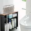 Toilet paper storage basket for bathroom tissue storage, toilet paper holder with storage, wicker basket 5
