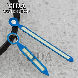 Vintage Green Luminous Watch Hands for 47mm PAM Case - Classic Design Replacements (Blue hands)