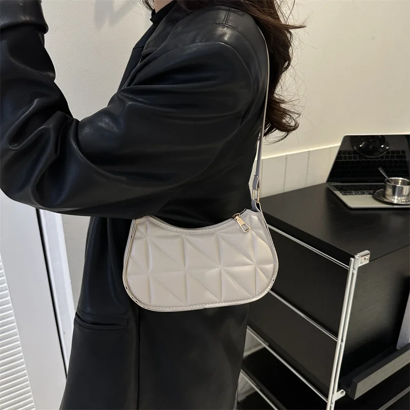 Fall Winter Niche Crossbody Bag - Retro Women's Shoulder Purse, Fashion Arm Pit Bag with Adjustable Strap