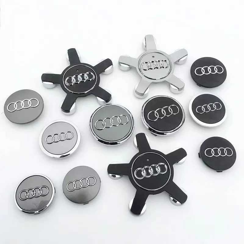 Car Wheel Center Cap Hub Covers Badge 60mm 61mm 68mm 69mm 135mm 4pcs for AUDI A3 A4 A5 A6 A7 A8 S4
