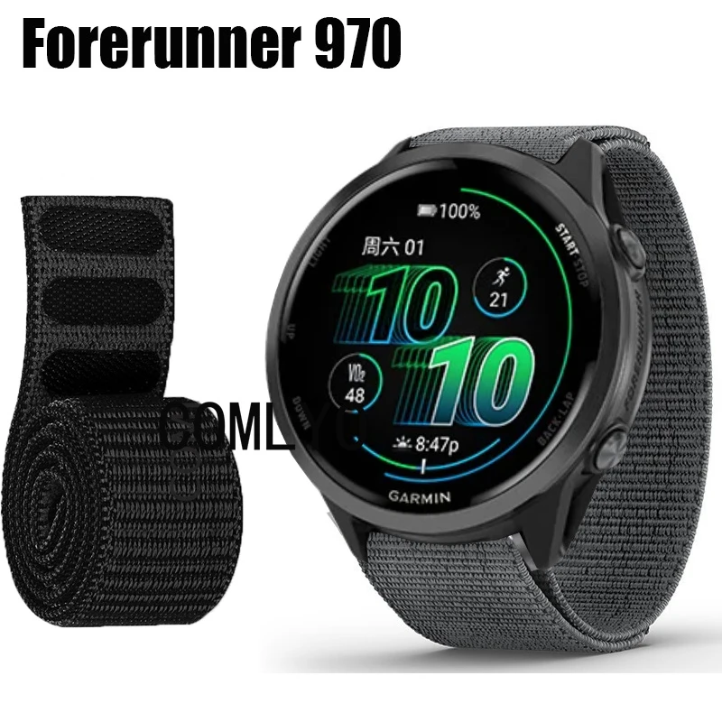 Bracelet Silicone De Rechange Pour Montres Garmin - Pour Forerunner 970, 570, Venu 3, Vivoactive 4 - 7 Couleurs Au Choix
