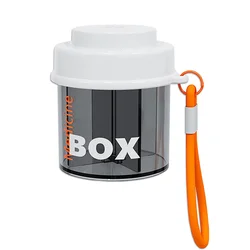 Portable Pill and Supplement Dispenser with Anti - Mixing Design and Wide Openings (White)