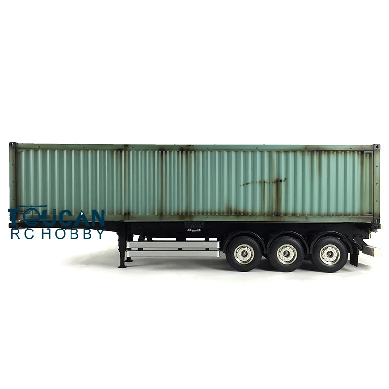 Toucan RC DIY Painted 40ft Chassis Container 1/14 RC Semi Truck Tractor Trailer Gift Toys 2