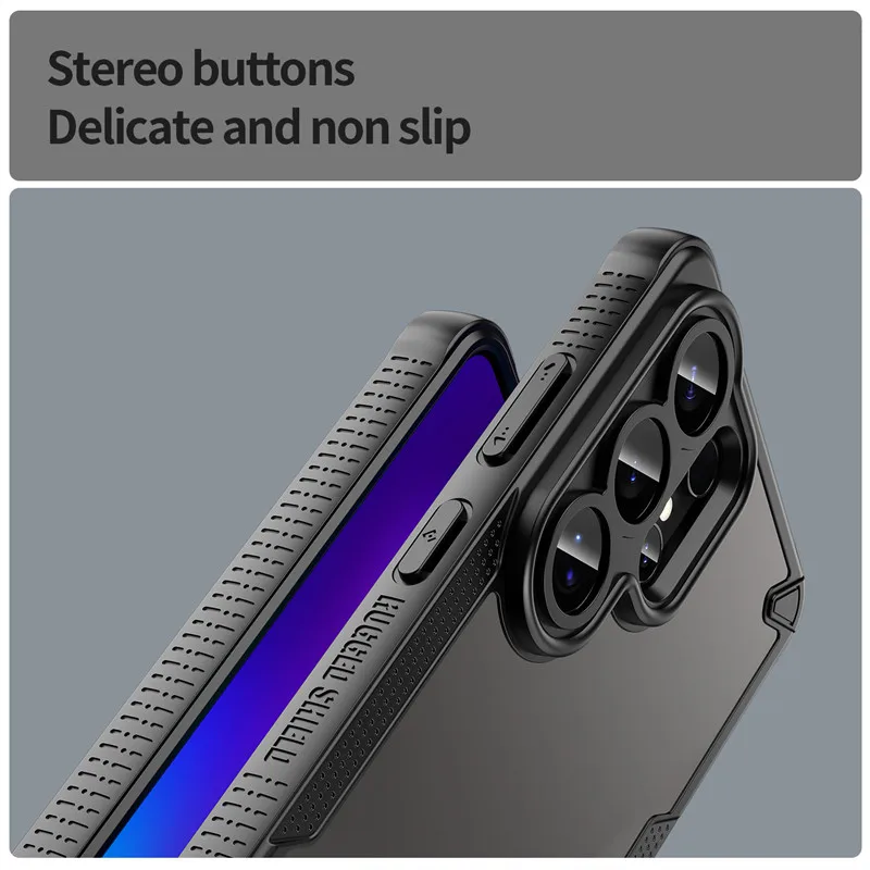 Enhanced Matte Protective Phone Case with TPU Border