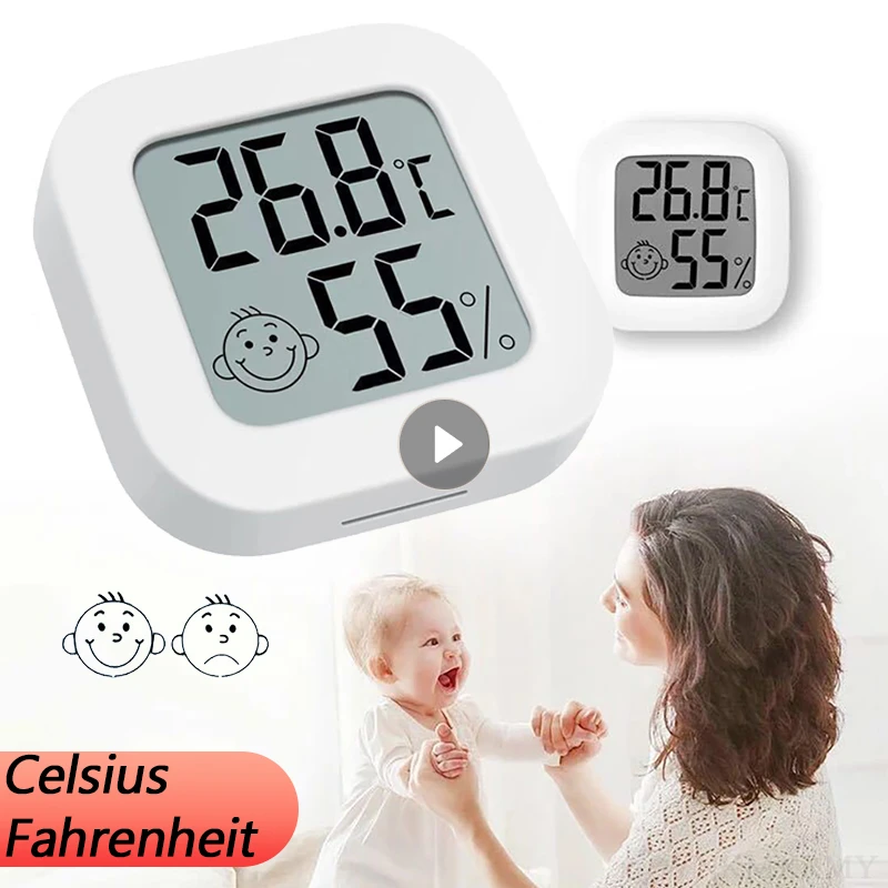 2 In1 Digital Thermometer Hygrometer Mini LCD Indoor Electronic
