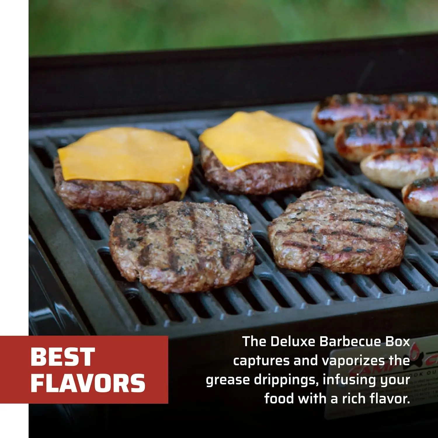 Chef Deluxe BBQ Grill Box - Outdoor Grill Box for Grill Accessories - 24" x 16" 6