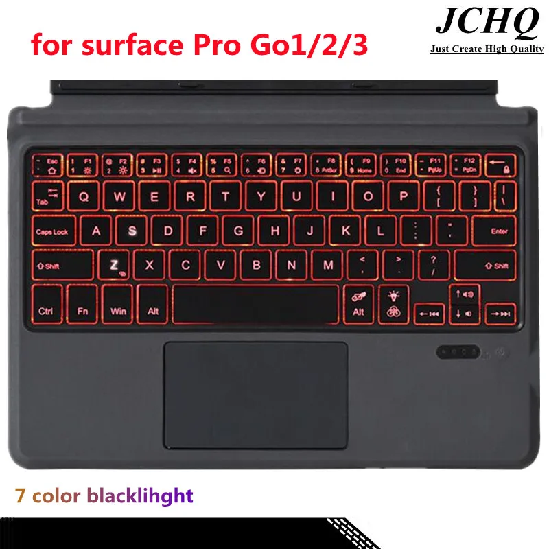 

Беспроводная Bluetooth-клавиатура JCHQ для Microsoft Surface Pro Go 1/2/3 с детской клавиатурой, английская и испанская