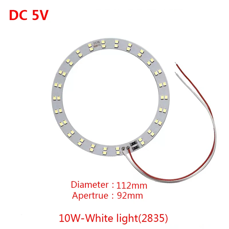 Highlight DC5V SMD 2835 5730 Lamp Beads USB Ten-Speed Switch Cable Driver 10W 12W White Light Lamp Board With SM Female.