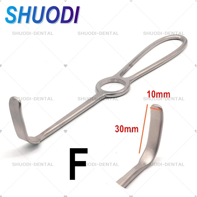 Dental Retractor Cheek Tissue Surgery Retractor Kocher-Langenbeck Retractor  Stainless Steel Surgical Instruments 3