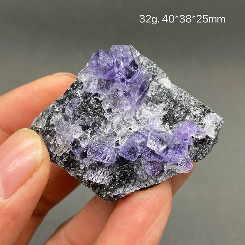 100% natural tanzanite blue fluorite raw mineral specimen healing crystal