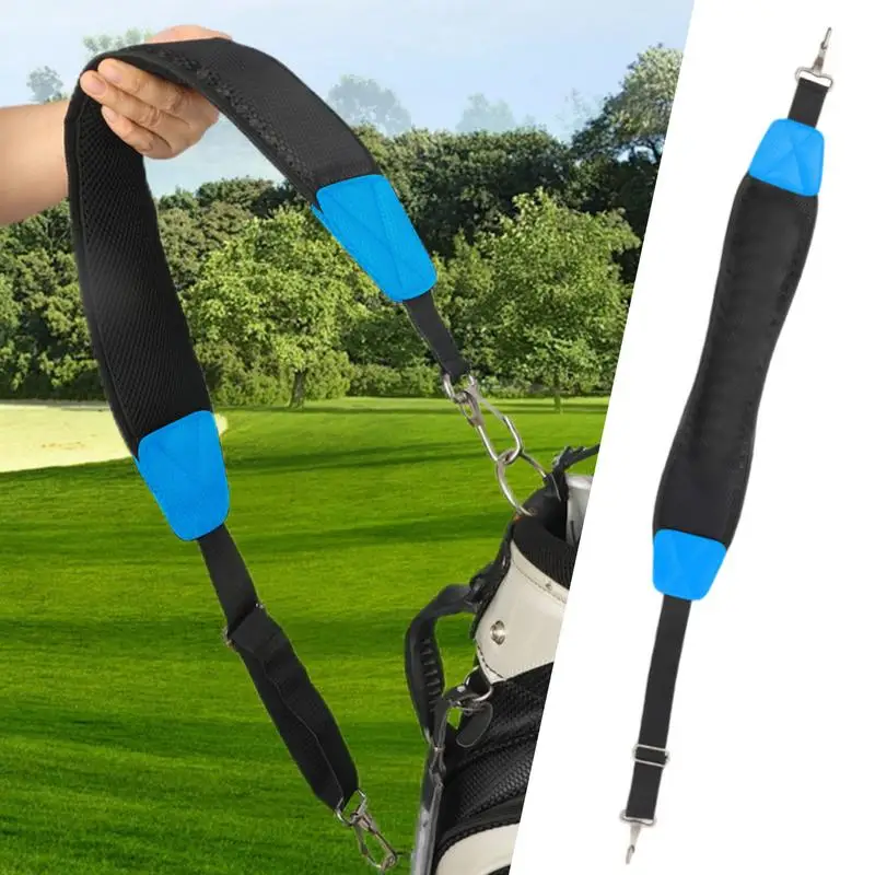 Golf Bag Single Shoulder Strap Adjustable Golf Bag Straps Sturdy Thick Pad Straps Single Padded Adjustable Non-slip