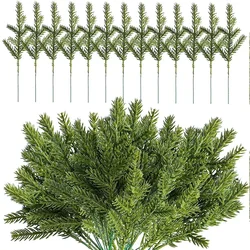 Festive Artificial Pine Needles for DIY Holiday Decorations (Green)
