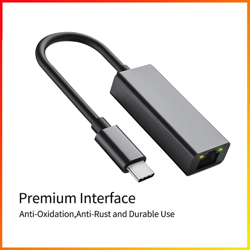 1000Mbps Wired Network Card USB Ethernet Adapter USB 3.0 to RJ45 Type C to RJ45 LAN Adapter Cable For MacBook PC Windows