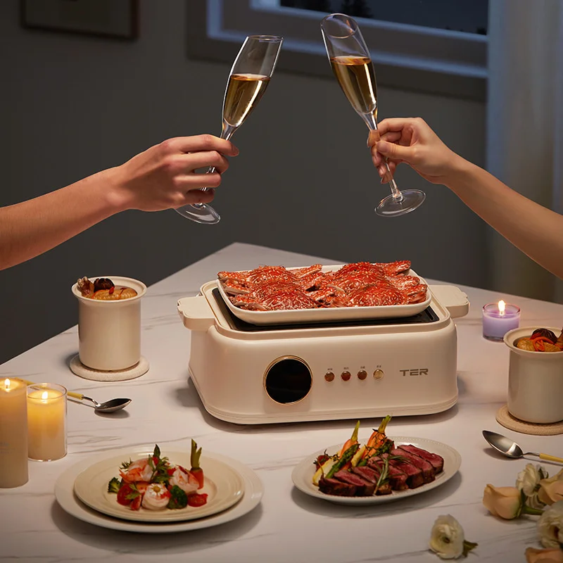 TER Shaped Fresh Steamer, Electric Steamer, Steam Stew Pot, Multi-function Household Water Tight Stew Pot, Fully Automatic