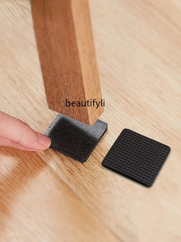 

lt Silent Anti-Slip Floor Mat Sof a Feet Floor Gasket Wear-Resistant Wood Foot Table Corner Stool Leg Cover