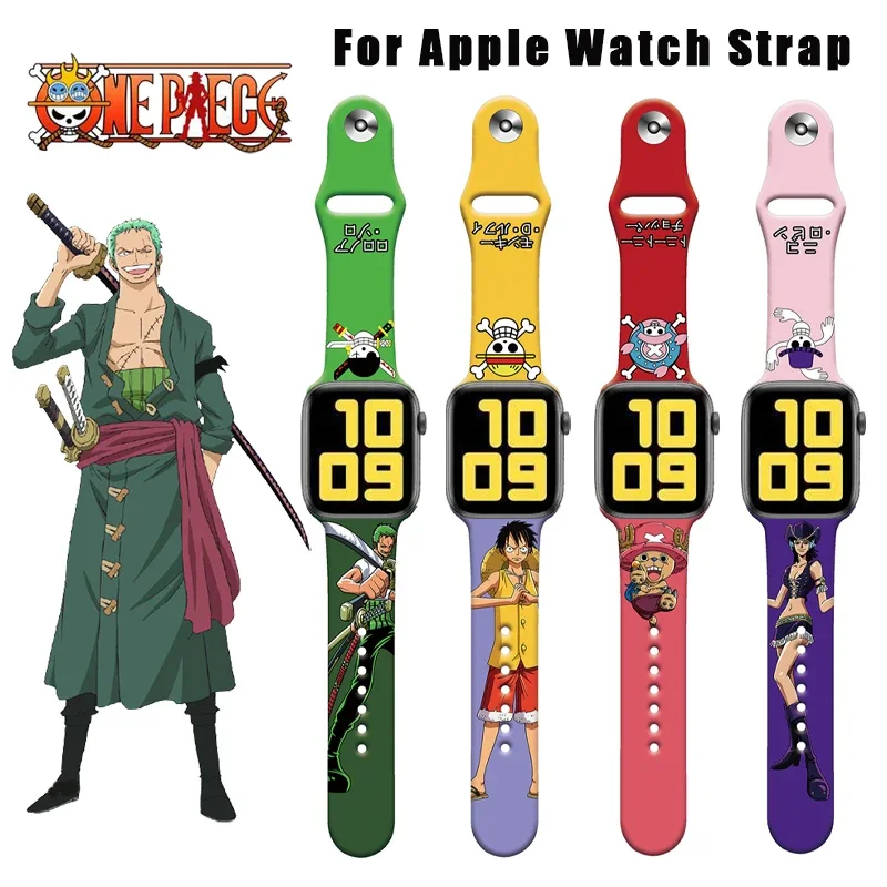 ワンピース apple ONE PIECE Luffy Zoro Silicone Strap for Apple Watch Band