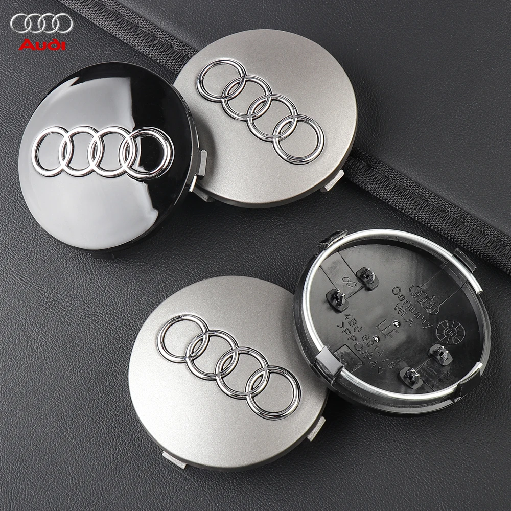 Car Hubcap Decorative Badge Wheel Center Tire Cover 4pcs 59mm For Audi A5 A6 C6 C5 A1 A7 A8 Q2 Q3 TT S3 A4 B5 B6 A3 8P 8V 8L