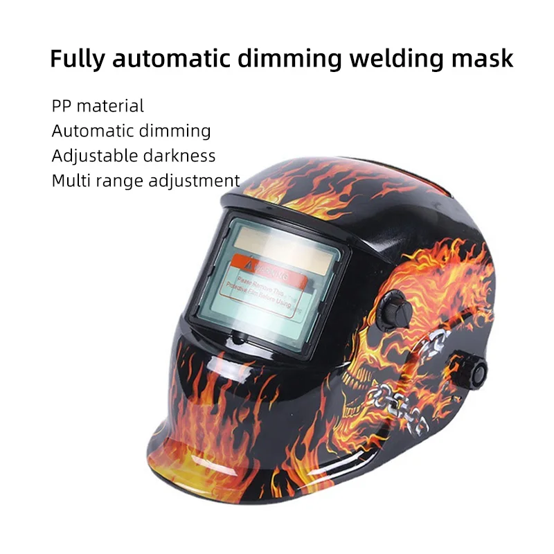 1PC masque de soudage solaire couleur automatique portant un chapeau de masque de casque de soudeur soudeur protecteur résistant aux hautes températures