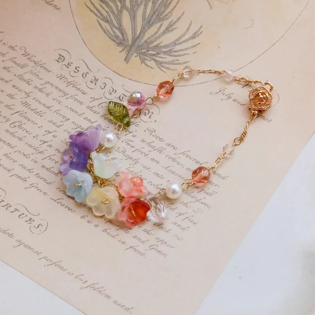 Lily Flower Bracelets, Flower Bracelets, Lily of Valley, Pearl Flower