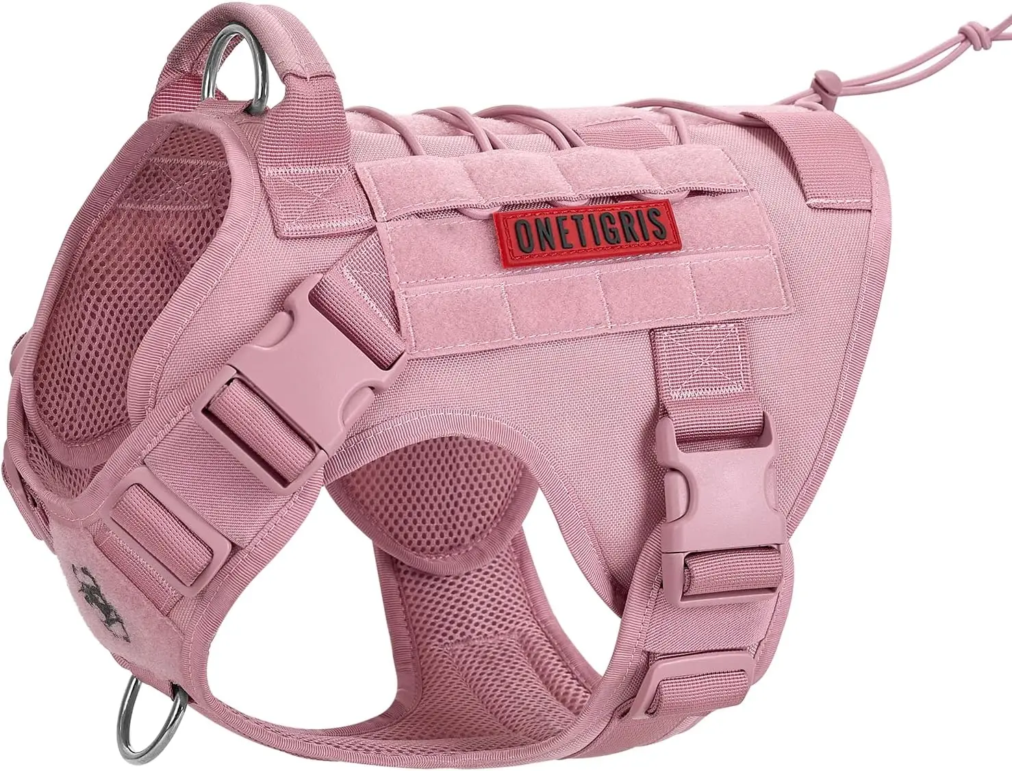 Dog harness vest pink - front view