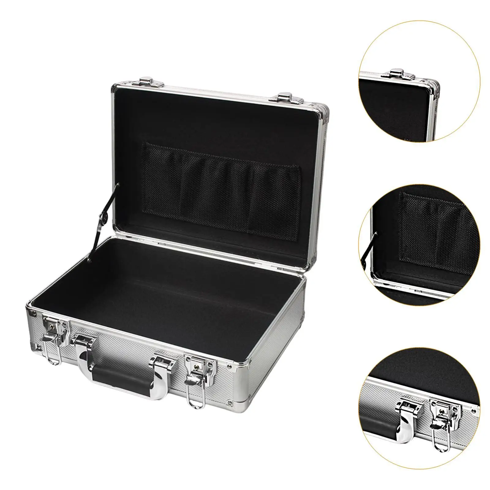 Aluminum Alloy Case Secure Document Storage Box Toolboxes Hard Shell Suitcase Equipment Protection Case for Travel Men 5