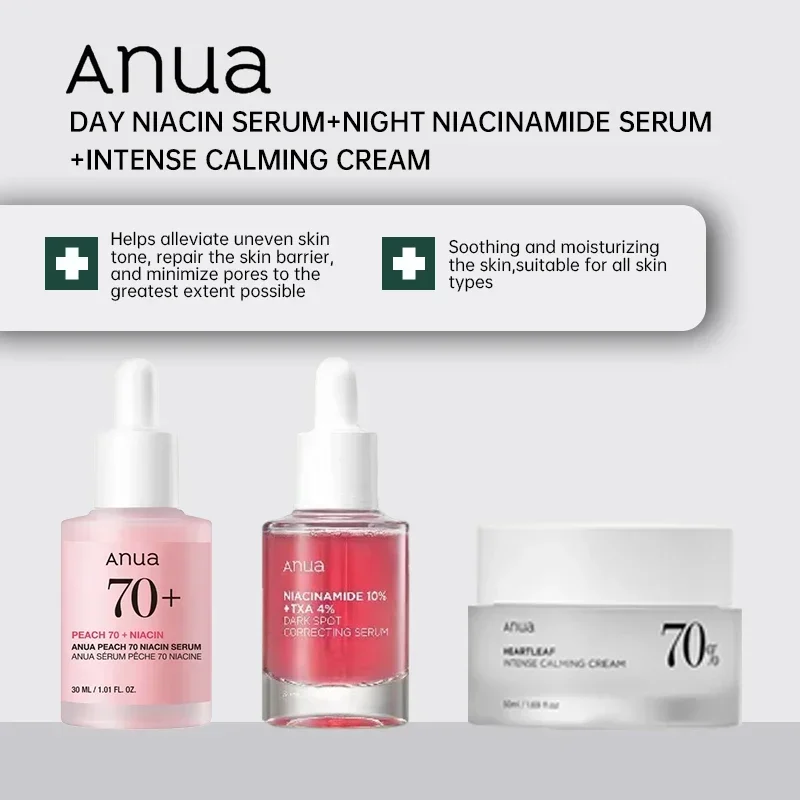 Anua Heartleaf Pore Control Cleansing Oil Hydrating Rice Toner 77 Niacinamide Whitening Serum Faciales Original Korean Skin Care facial essence facial cleanser skin care set niacinamide serum facial cleansing products skincare toner