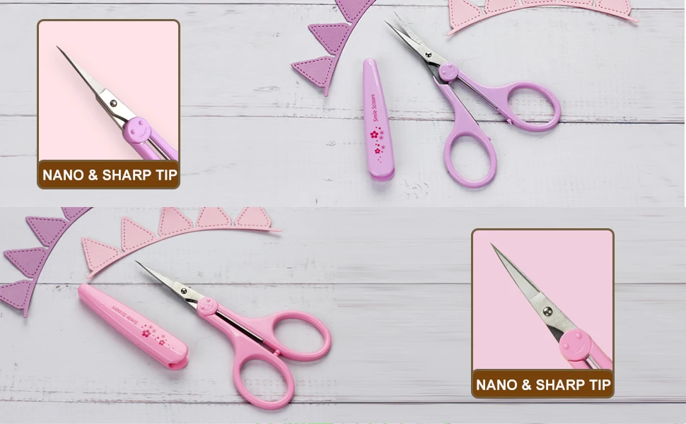 Description Picture 6 of item4 in Stainless Steel Detail Craft Scissors Set with Safety Cover for Scrapbooking, Paper Cutting Sewing Embroidery Quilting