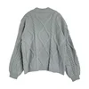 TTPD Cardigan Cozy Chunky Cable Knit V-neck Patched Grey Sweater Jacket for Women Autumn Winter TS Cardigan 2