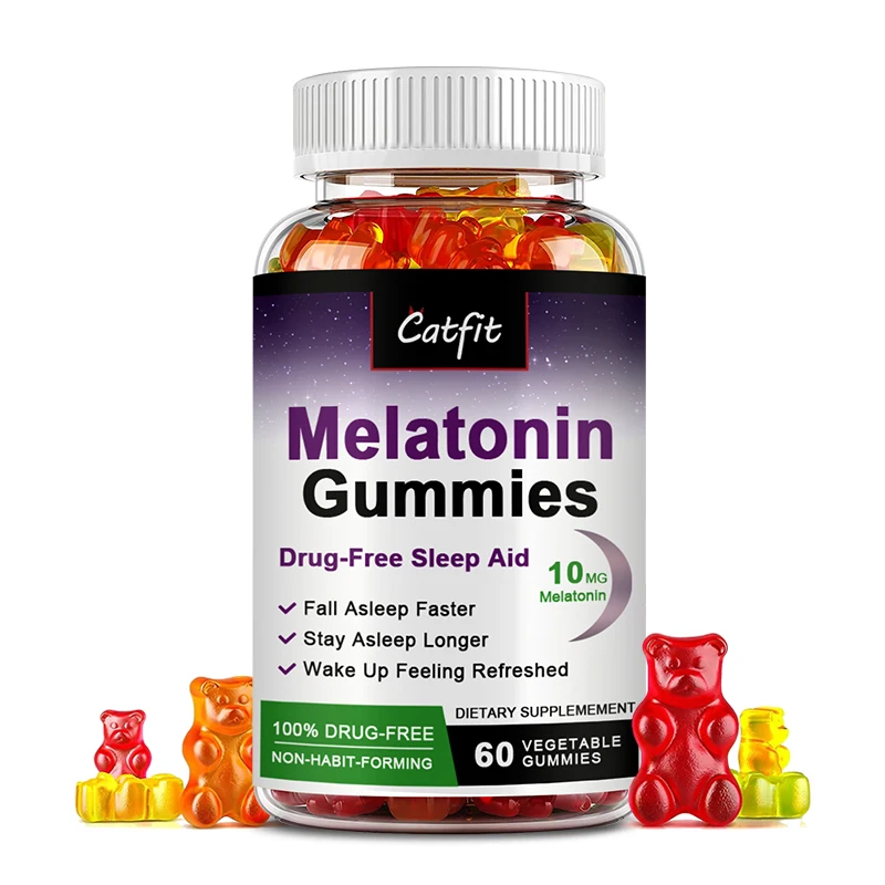 CatfitVitaminB6MelatoninGummiesHelpSleepBetterSaveInsomnia