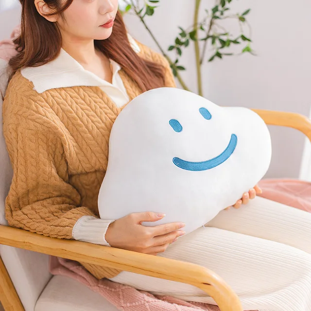 Inyahome Cloud Plush Pillow Decorative for Bed Cute Pillows for Bedroom Fun  Fuzzy Throw Pillows Cushion Kids Funny Decorative - AliExpress