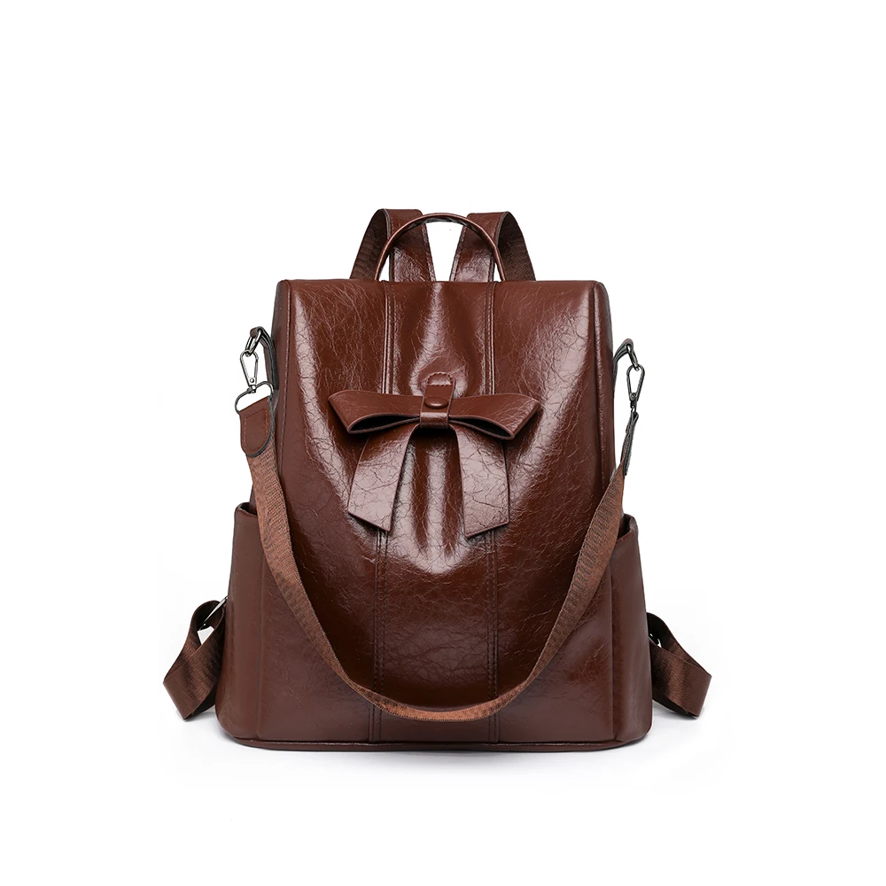 Anti Theft Backpack 2025 New Retro Fashion Korean Version Versatile Soft Leather Bag Large Capacity Backpack