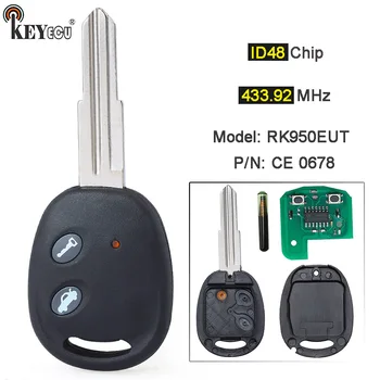 Keyforkess 433.92MHz ID48 Chip modello: RK950EUT p/n: CE 0678 sostituzione portachiavi per auto a distanza per Chevrolet Aveo 2009-2016