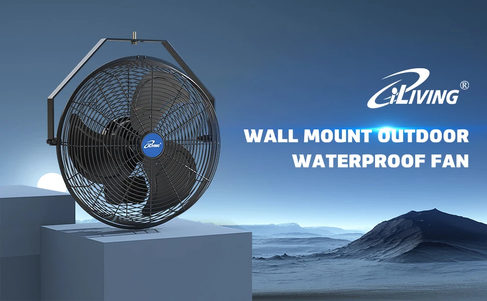 iLiving Wall Mount Outdoor Waterproof Fan