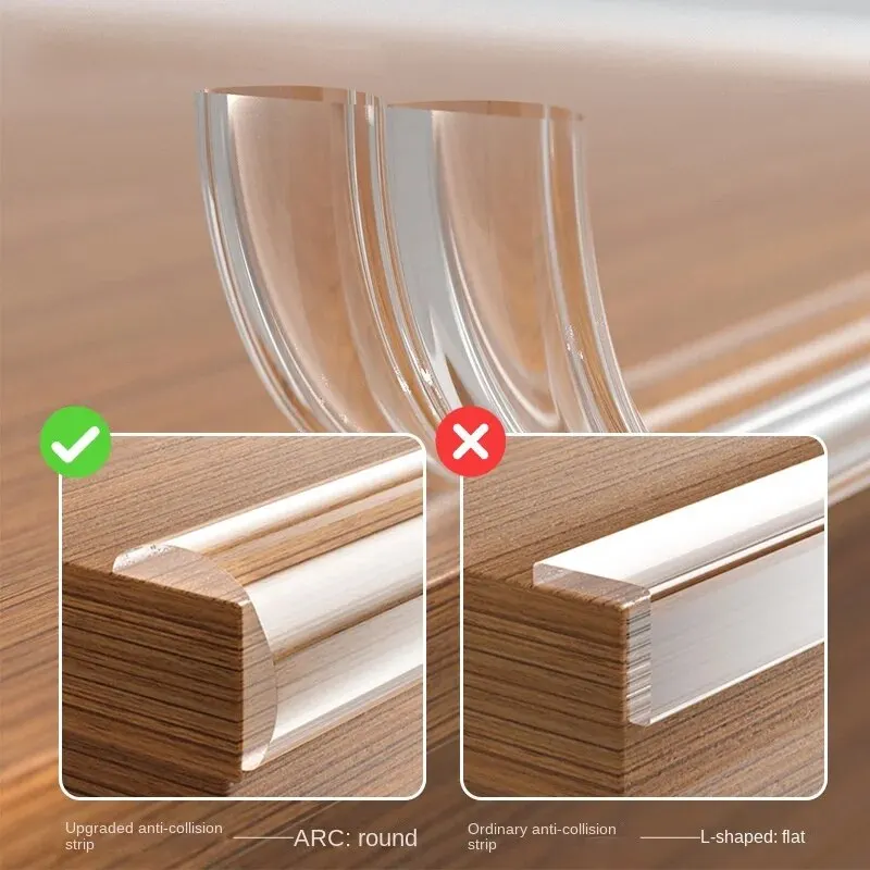 Table Edge Protector 1/2/3M Self Adhesive Transparent Kids Collision Proof Soft Bumper Baby Safety