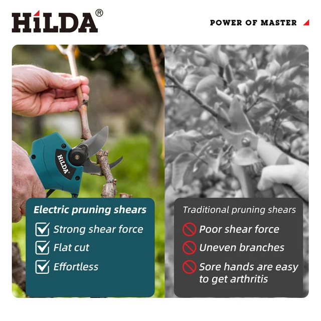 Cordless, Brushless Electric Pruning Shears