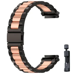 Premium Stainless Steel Smartwatch Bracelet Strap - T - Rex 2 (Black RG)