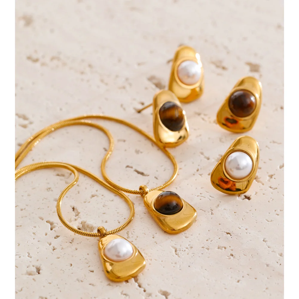 Yhpup Jewelry Necklace Earrings Women