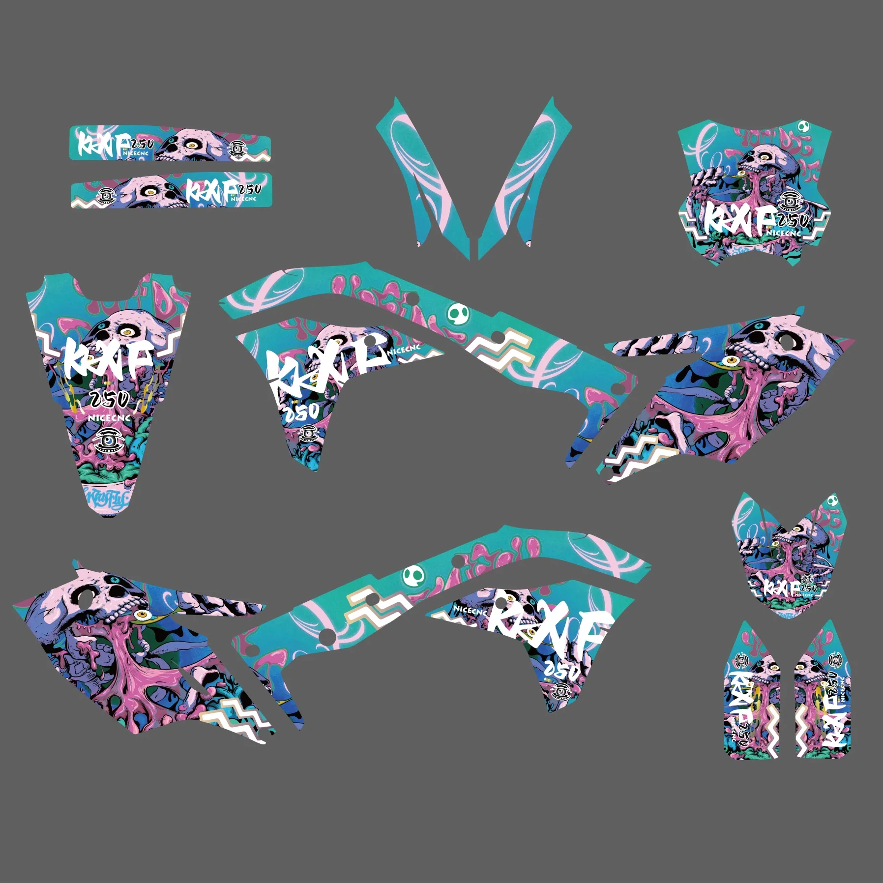  ׷  Į ȣ ƼĿ,  , ͻŰ KXF 250 KX 250F 2017 2018 2019 2020