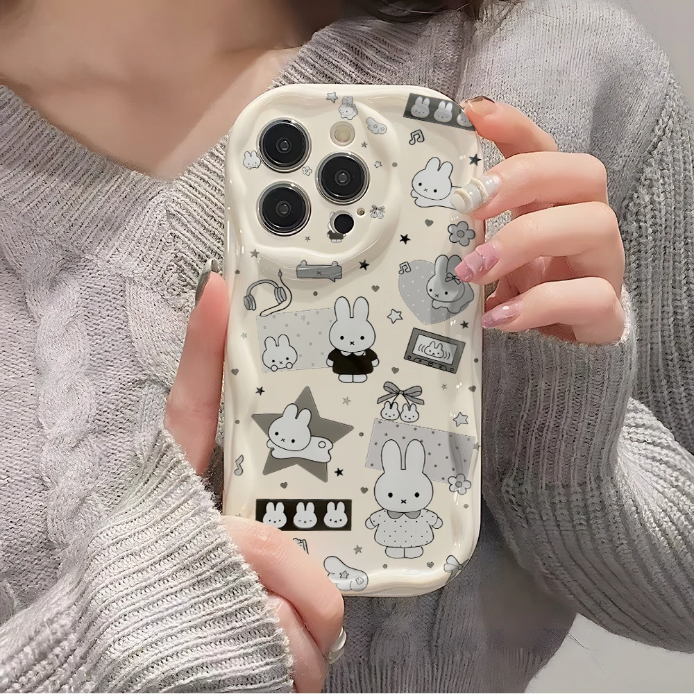 White Rabbit M-Miffies 3D Wave Soft Phone Case