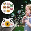 Cartoon Animal Bubble Machine Full Automatic Light Electric Blow Bubble Camera Kid Outdoor Multifunction Automatic Bubble Blower 2