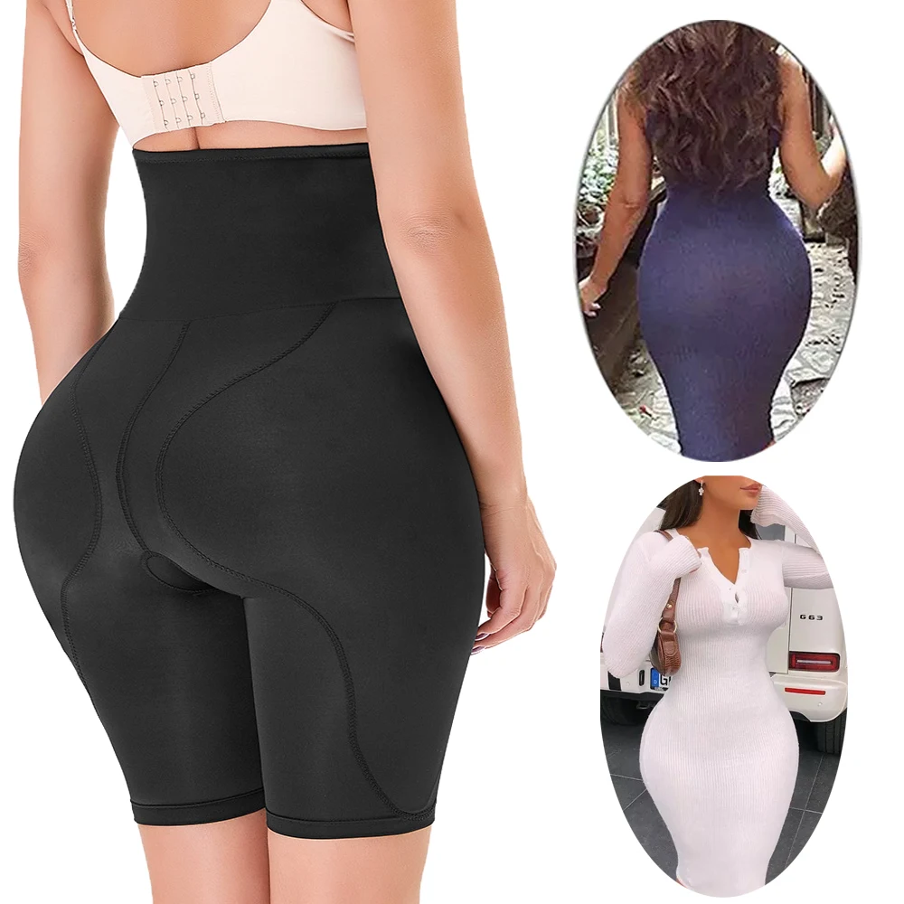 Hip Enhancer Shapewear High Waist Butt Pad Underwear Removable Hip Pads Body Shaper Padded Panties for Women