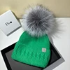 Iceland high-end real fox fur ball rabbit plush knitted hat star style woolen hat for women warm and trendy in autumn and winter 3