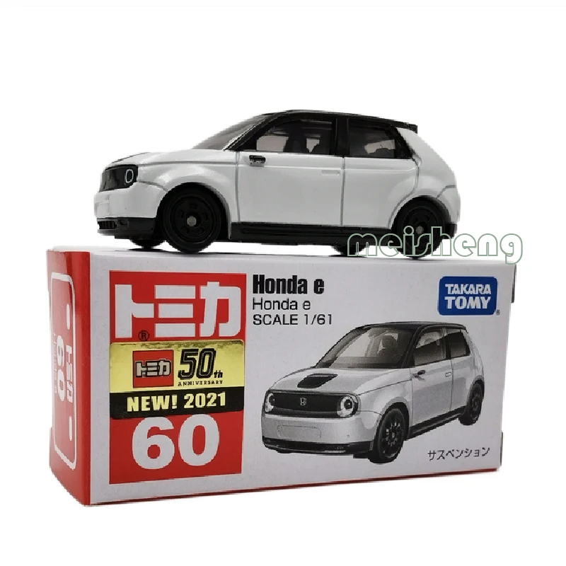 TAKARA TOMY TOMICA Scale 1/61 60 Honda E Electric Vehicle Alloy Diecast Metal Car Model Vehicle Toys Gifts Collections